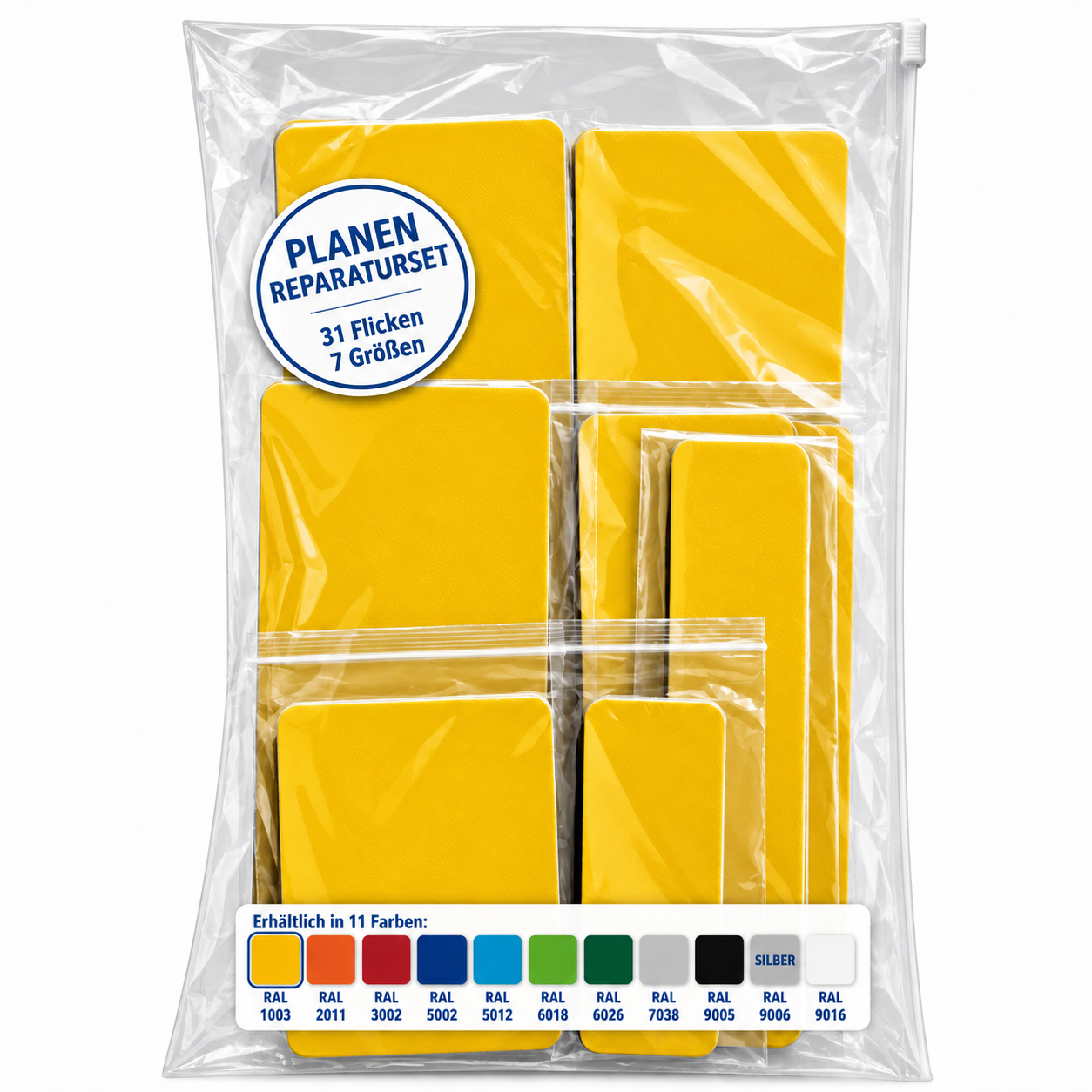 Planen Reparatur Set 31-teilig – Reparatur in verschiedenen Farben