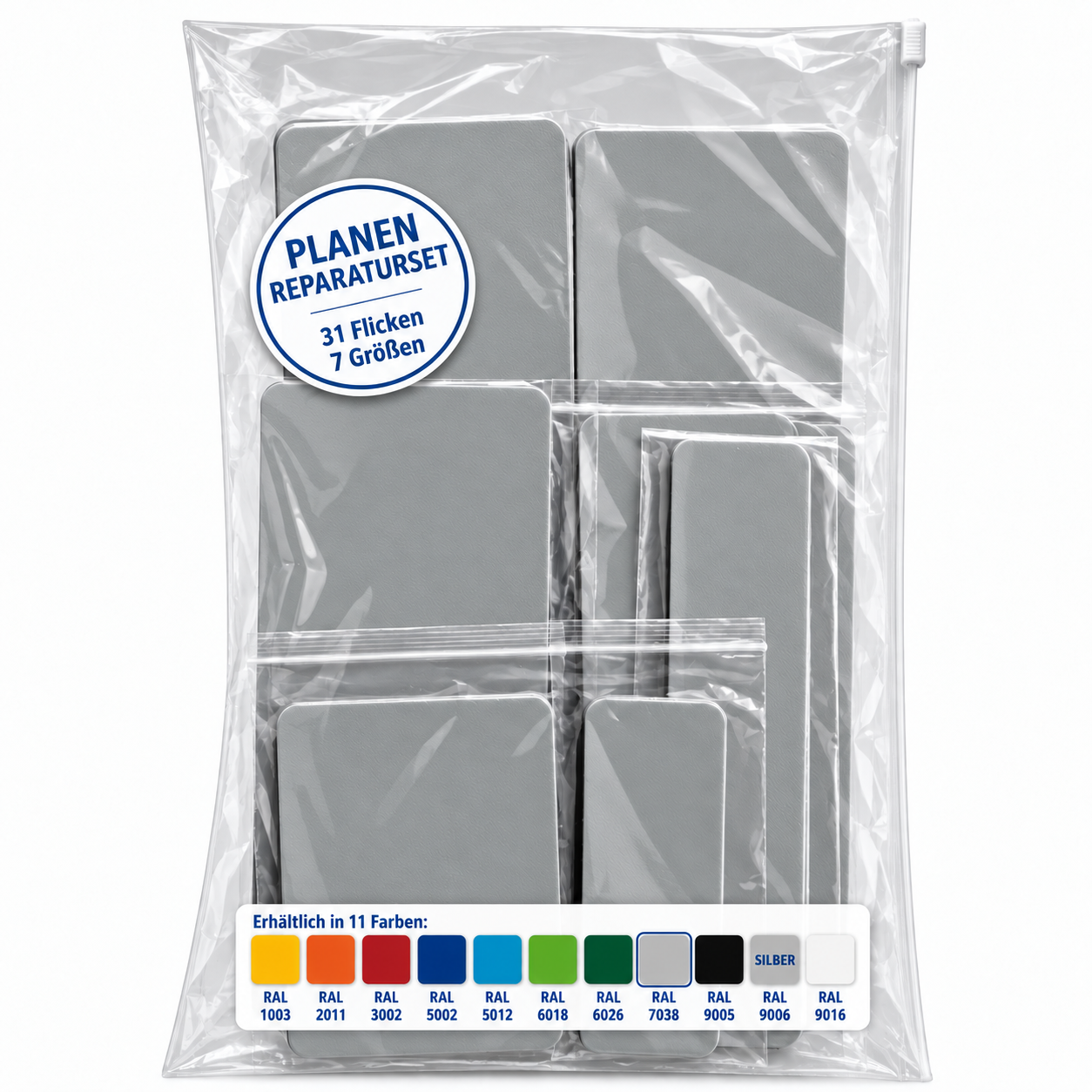 Planen Reparatur Set 31-teilig – Reparatur in verschiedenen Farben