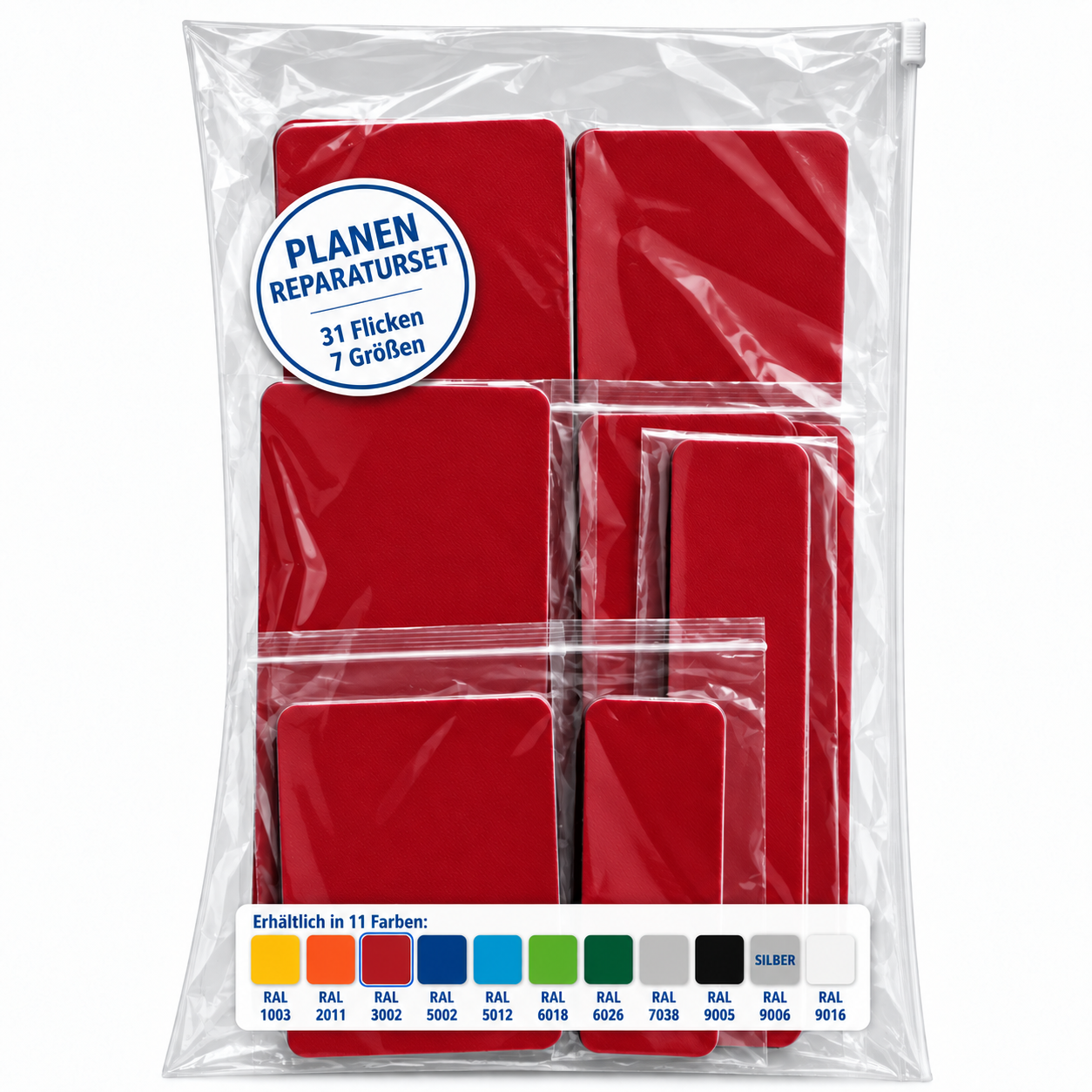Planen Reparatur Set 31-teilig – Reparatur in verschiedenen Farben