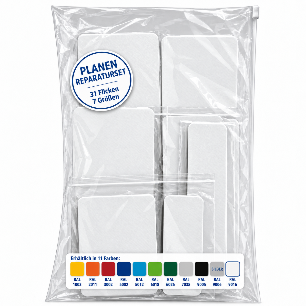 Planen Reparatur Set 31-teilig – Reparatur in verschiedenen Farben