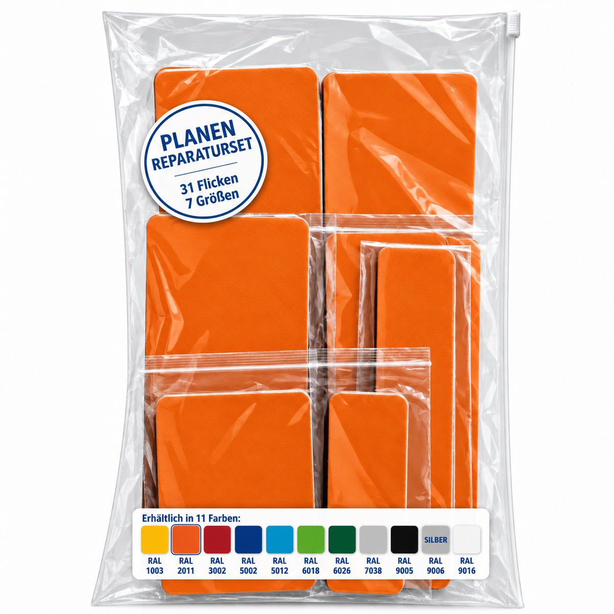 Planen Reparatur Set 31-teilig – Reparatur in verschiedenen Farben