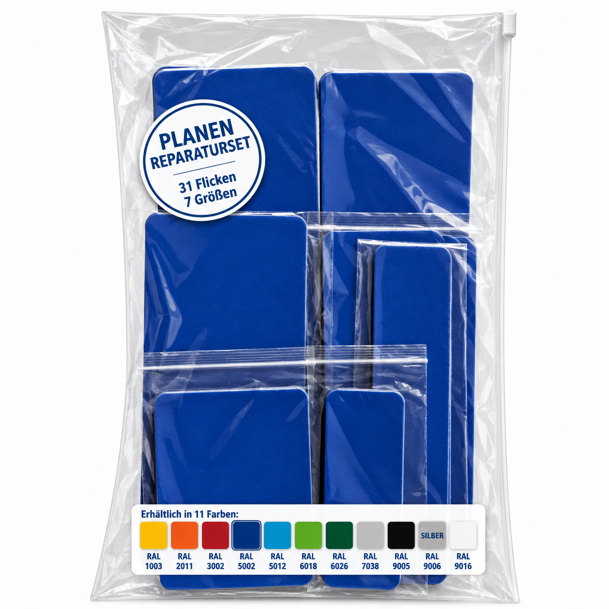 Planen Reparatur Set 31-teilig – Reparatur in verschiedenen Farben