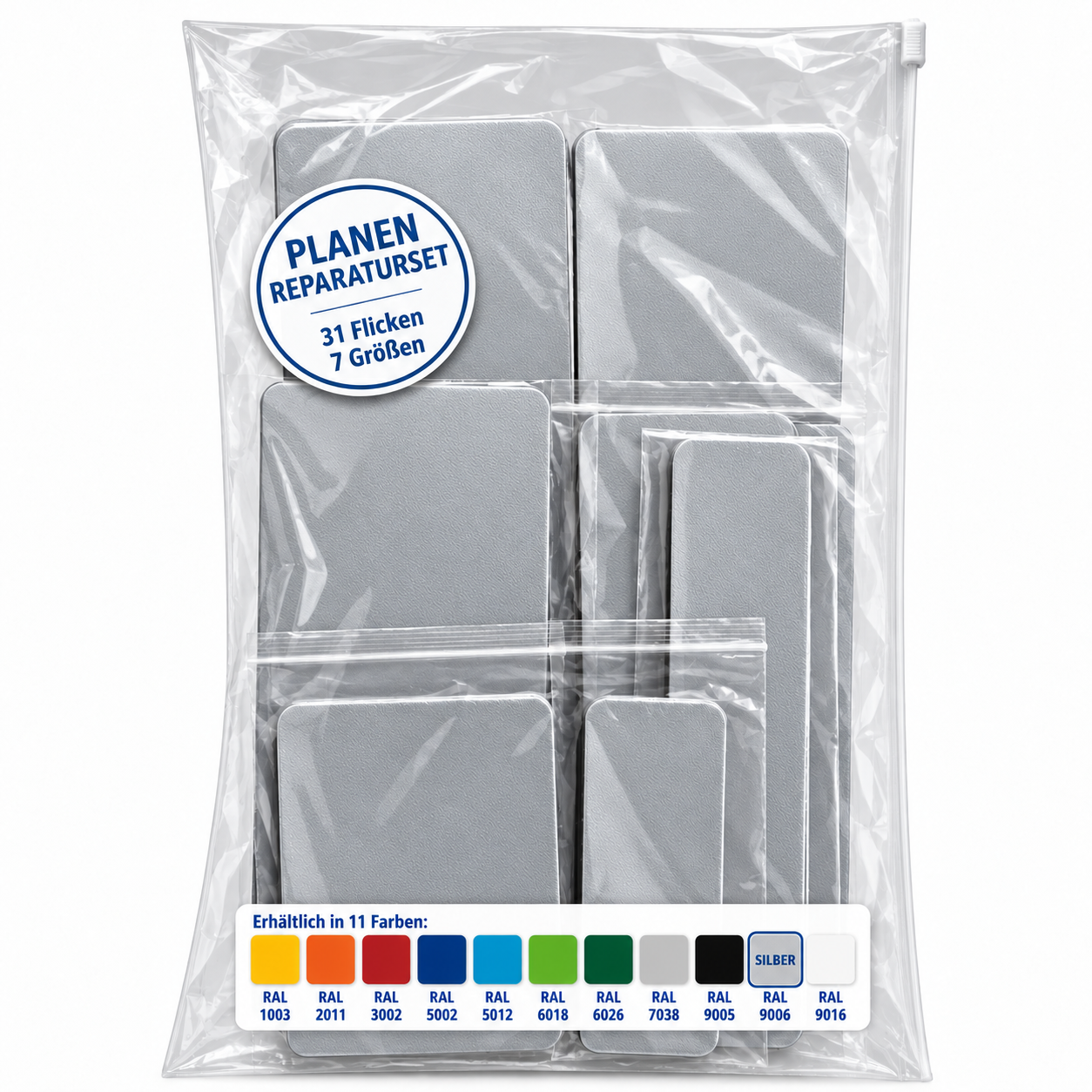 Planen Reparatur Set 31-teilig – Reparatur in verschiedenen Farben
