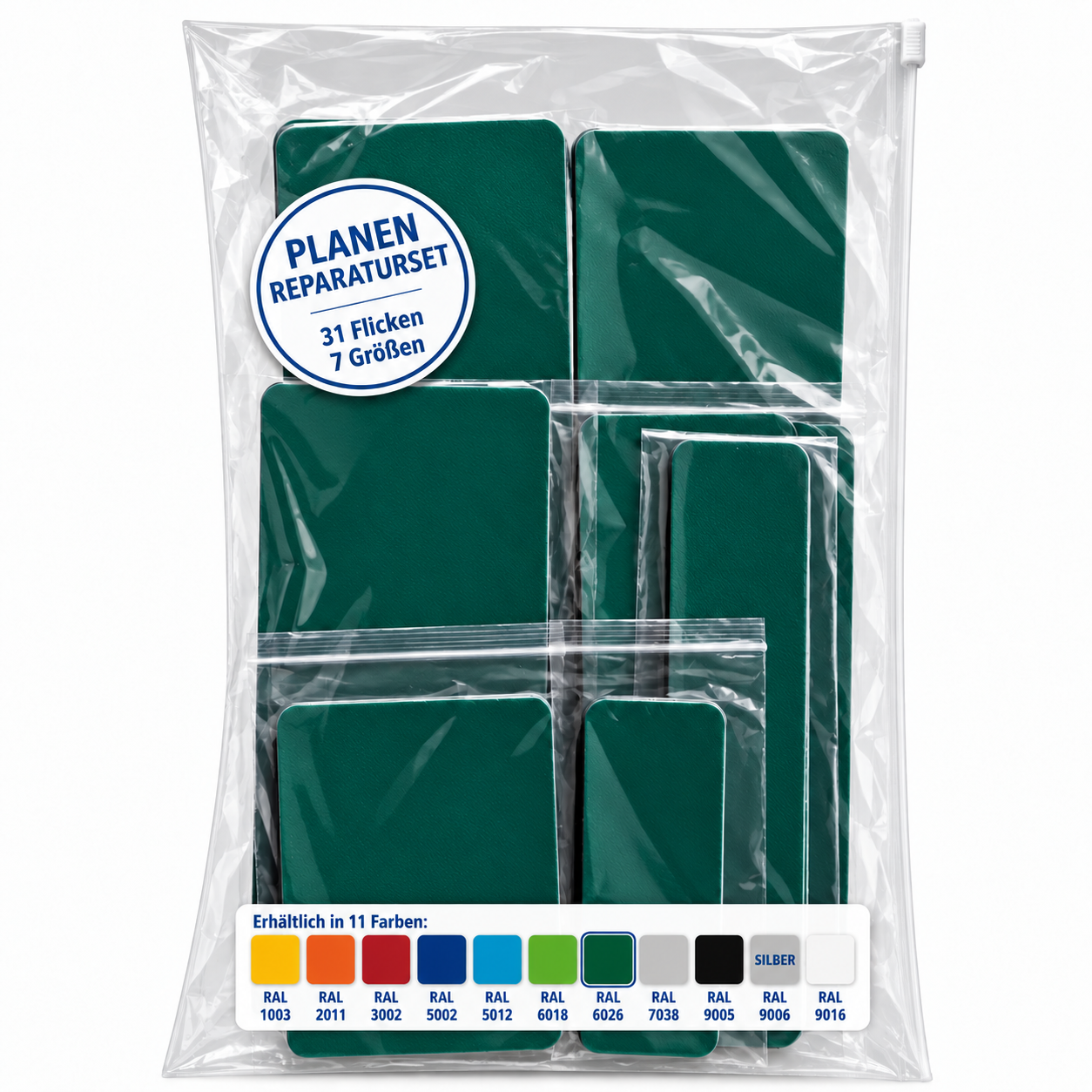 Planen Reparatur Set 31-teilig – Reparatur in verschiedenen Farben